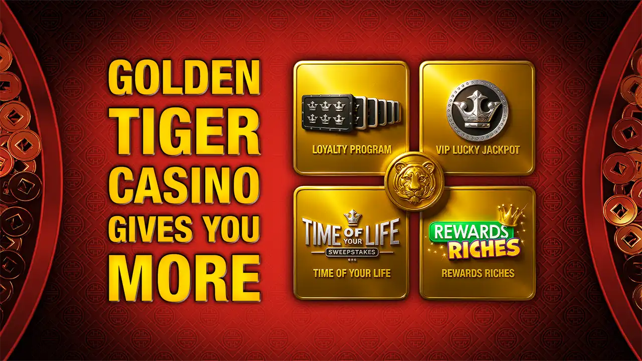 Golden Tiger Casino welcome bonus banner